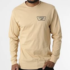 Coupon 😀 Tee Shirt Manches Longues Full Patch Back A2XCM Sable de Vans 👍 -Mode Chaussure vans 327230 A2XCM Y97 20220708T154926 03