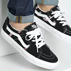 Meilleure vente 🧨 Baskets Sk8 Low 5KXDBA2 Vans Misprint Black White ⌛