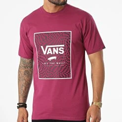 Offres 🎉 Tee Shirt Classic Print Box Violet de Vans ✨