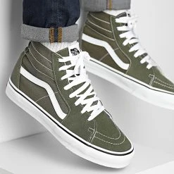 Top 10 🔔  Baskets Sk8 Hi Tapered 4U160FI Grape Leaf True White de Vans 😉