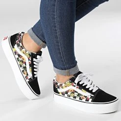 Meilleure affaire 🎉 Baskets Femme Old Skool Platform 5KRGBML Poppy Checkerboard Black de Vans 🛒 -Mode Chaussure vans 330772 A5KRGBML1 20220805T160611 03