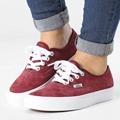 Offres 🎁 Baskets Femme Authentic 5JMPTWP Suede Tawny Port de Vans 🛒