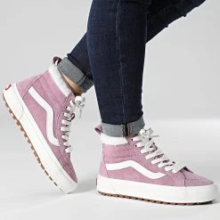 Meilleure vente 🎉 Baskets Femme Sk8 Hi MTE 5HZYBD5 Suede Sherpa Lilas de Vans 😀 -Mode Chaussure vans 334562 A5HZYBD51 20221028T120551 03