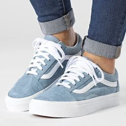 Sortie ⌛ Baskets Old Skool Pig Suede 5JMIBD2 Ashley Blue de Vans 😉