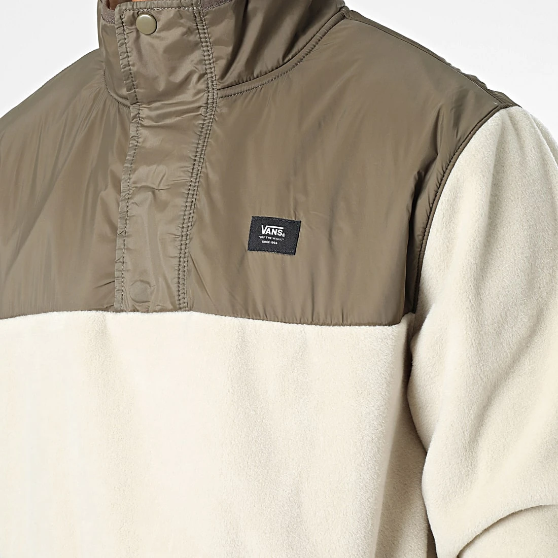 Tout neuf 🌟 Veste Outdoor Polaire Col Zippé Mammoth Vert Kaki Beige de Vans 😍 2 Tout neuf 🌟 Veste Outdoor Polaire Col Zippé Mammoth Vert Kaki Beige de Vans 😍 – Image 2