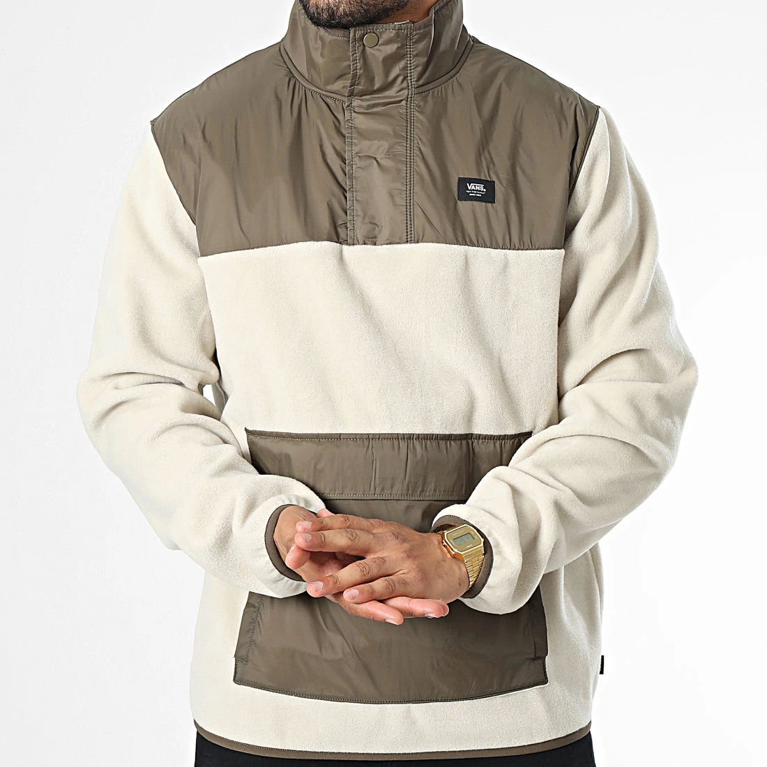 Tout neuf 🌟 Veste Outdoor Polaire Col Zippé Mammoth Vert Kaki Beige de Vans 😍 3 Tout neuf 🌟 Veste Outdoor Polaire Col Zippé Mammoth Vert Kaki Beige de Vans 😍 – Image 3