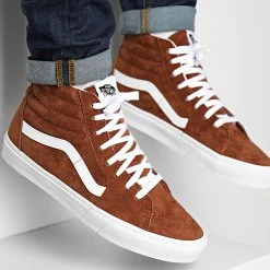 Vente flash ⭐ Baskets Sk8 Hi A7Q5N1RE1 Pig Suede Tortoise Shell de Vans 🥰