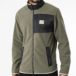 Le moins cher ✔️ Veste Polaire Zippée 000C5 Vert Kaki de Vans 😍