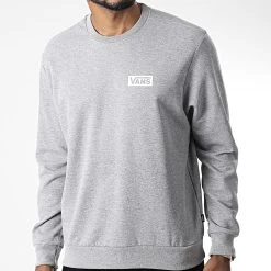 Tout neuf ⌛ Sweat Crewneck 007FP Gris Chiné de Vans 🌟