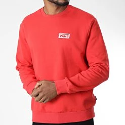 Sortie ⭐ Sweat Crewneck 007FP Rouge de Vans ✨ -Mode Chaussure vans 344038 007FP 6UA 20221021T150646 03