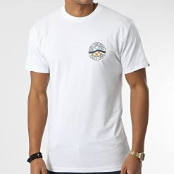 Remise 👏 Tee Shirt Circle Sidestripe Blanc de Vans 😉