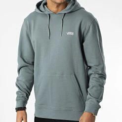 Tout neuf 🤩 Sweat Capuche Core Basic Bleu Gris de Vans 🛒